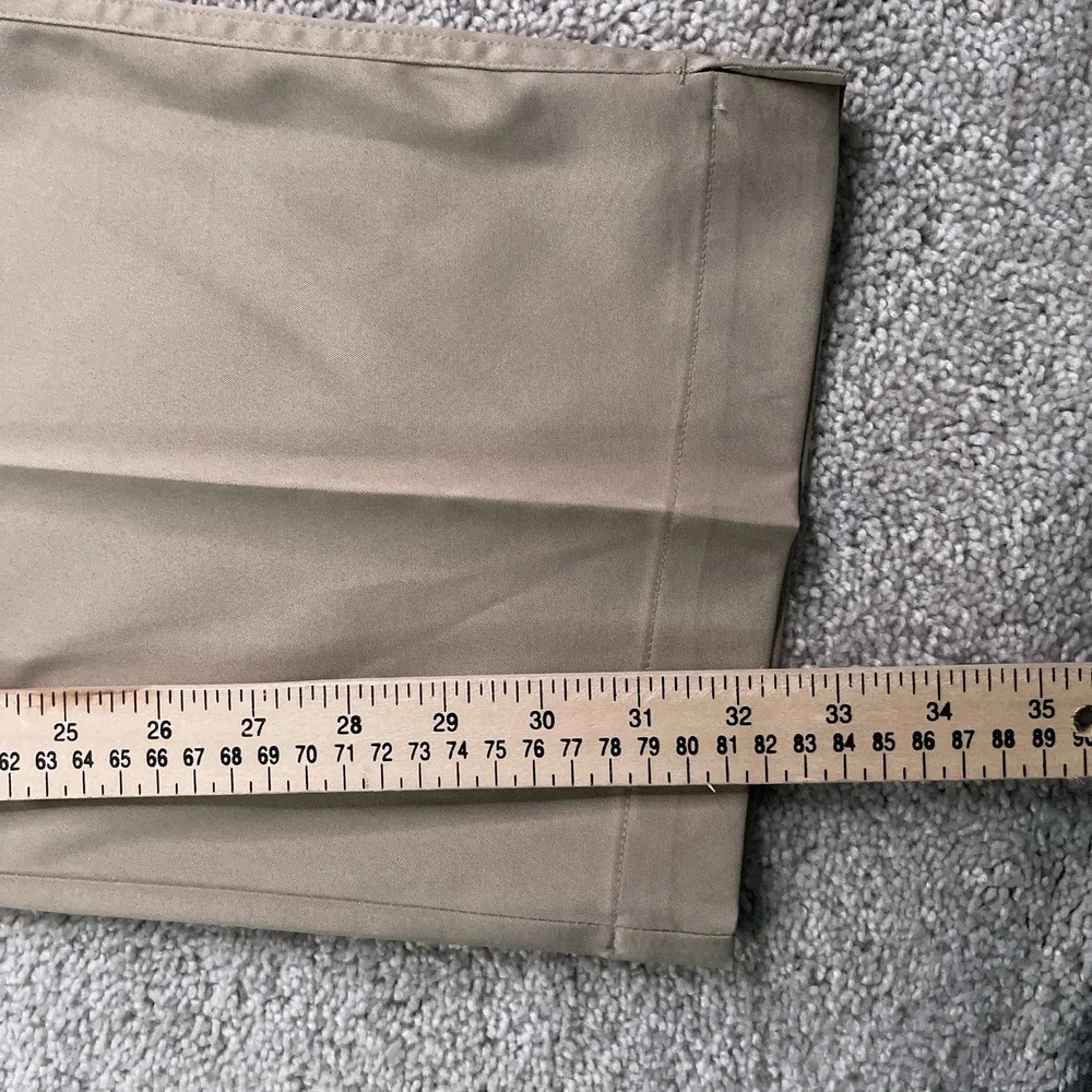 Nike Golf Pants Mens 36x32 Tan Khaki Dri Fit Stretch Performance Tech Flat Front